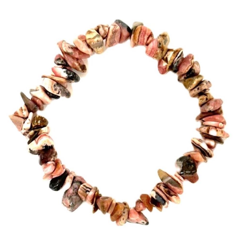 Rhodochrosite Chip Bracelet