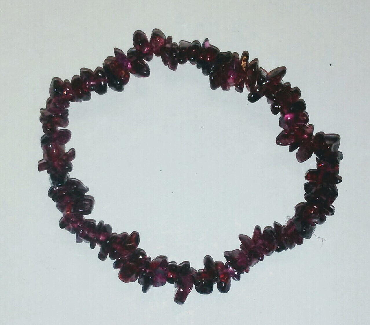 Garnet Chip Bracelet